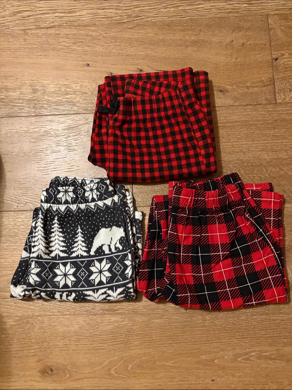 Kids Red and Black Plaid Pajama Bottoms - Cozy Flannel Lounge Pants